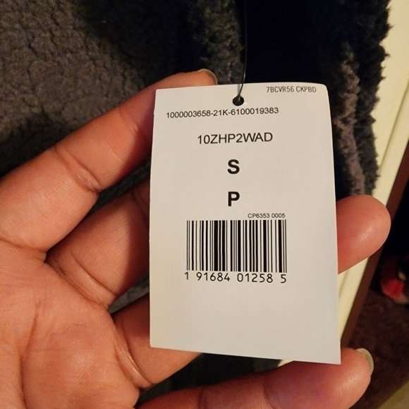 Wrangler Authentics Men's Fleece Quarter Zip Pullover Gray / Black Size S NWT - Picture 4 of 12